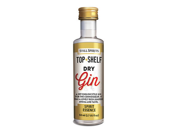 SS Top Shelf Dry Gin [BBF] Tørr gin med kraftig einerpreg 